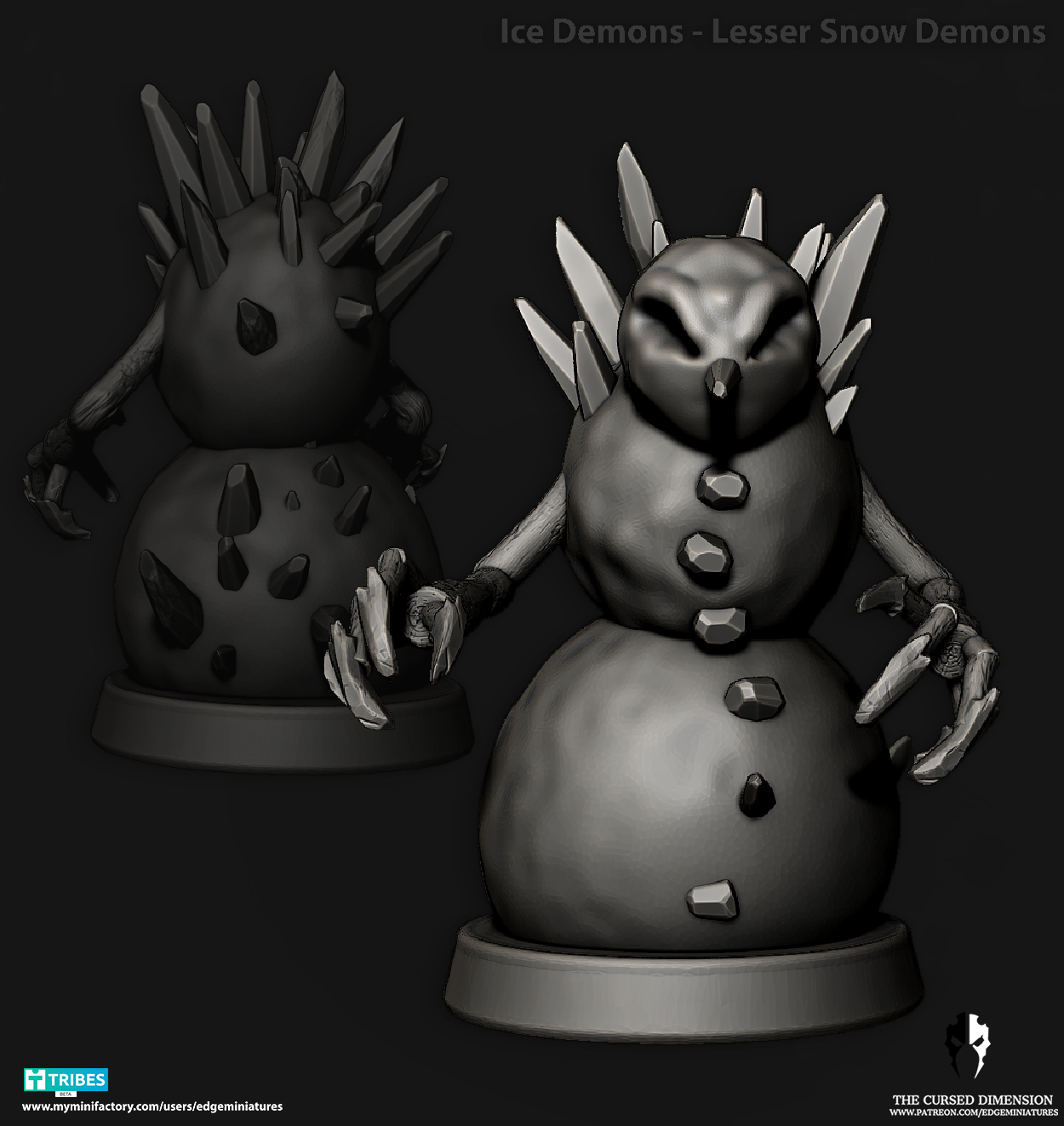 Greater Snow demons - 28mm - Followers of Change