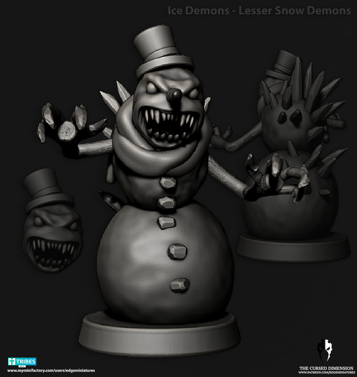 Greater Snow demons - 28mm - Followers of Change