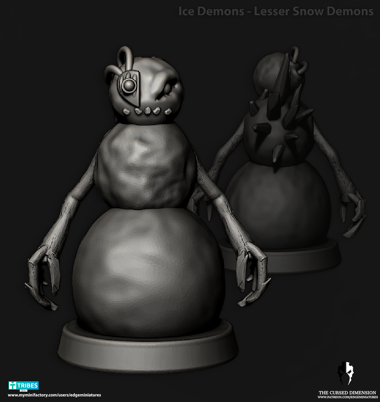 Greater Snow demons - 28mm - Followers of Change