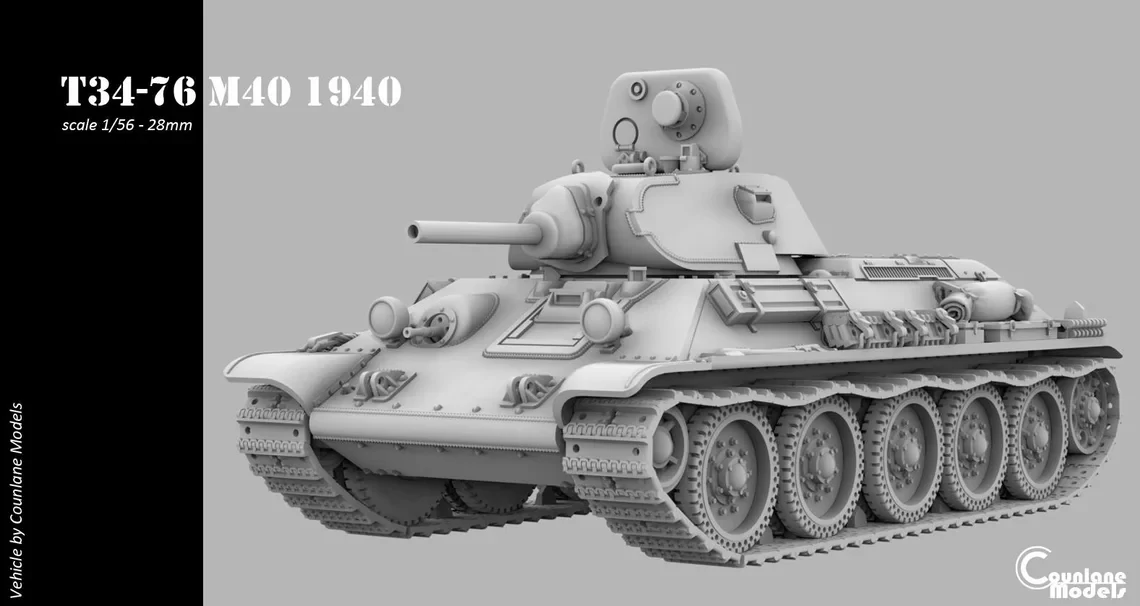 T34-76 M40 1940 - Russia - Counlane Models - WWII