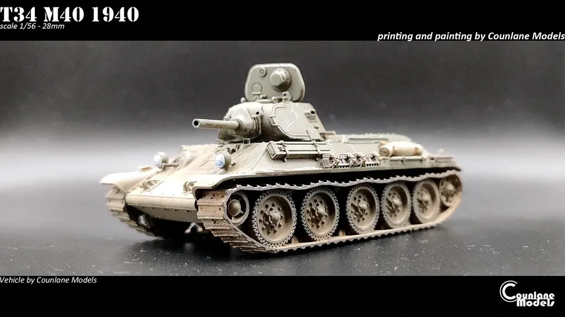T34-76 M40 1940 - Russia - Counlane Models - WWII