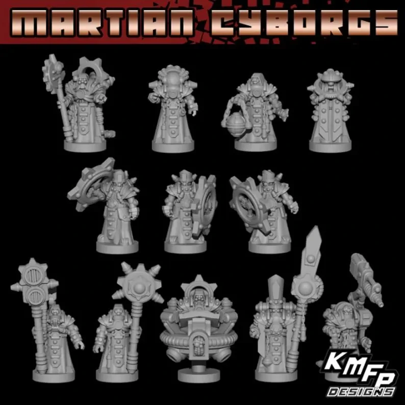 Auxillary Command Set 8mm Martian Cyborgs