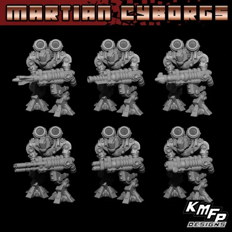 Shock Troops  - 8mm - Martian Cyborgs