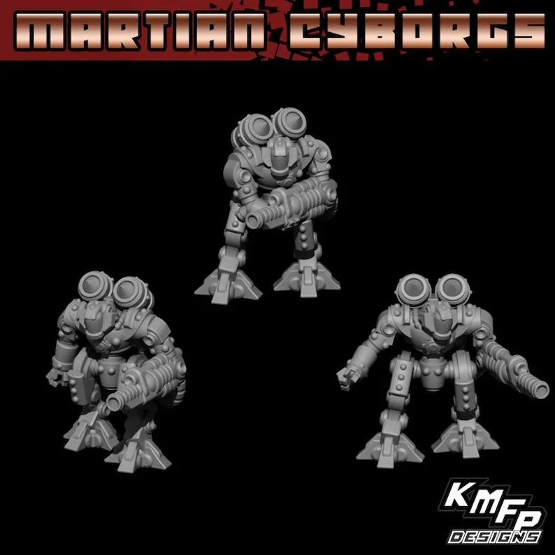 Shock Troops  - 8mm - Martian Cyborgs