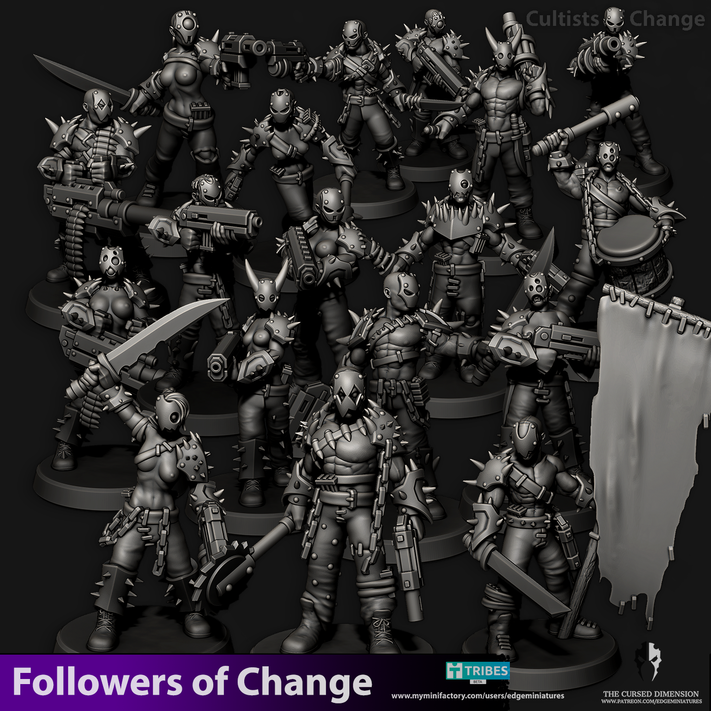 Cultists of Change 28mm - Followers of Change