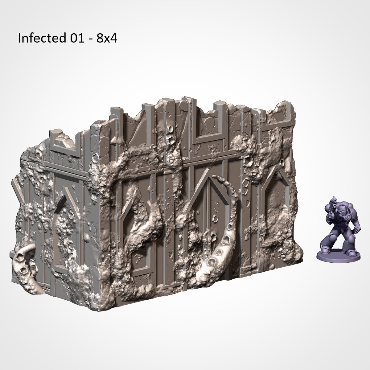 Infected Ruins - 10mm, 15mm, 28 to 32mm