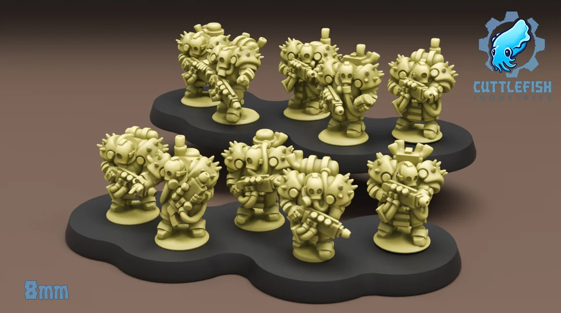 Infected Space Troopers - 6mm - 8mm