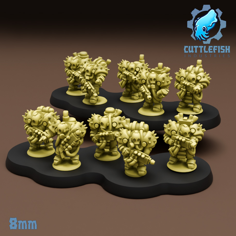 Infected Space Troopers - 6mm - 8mm