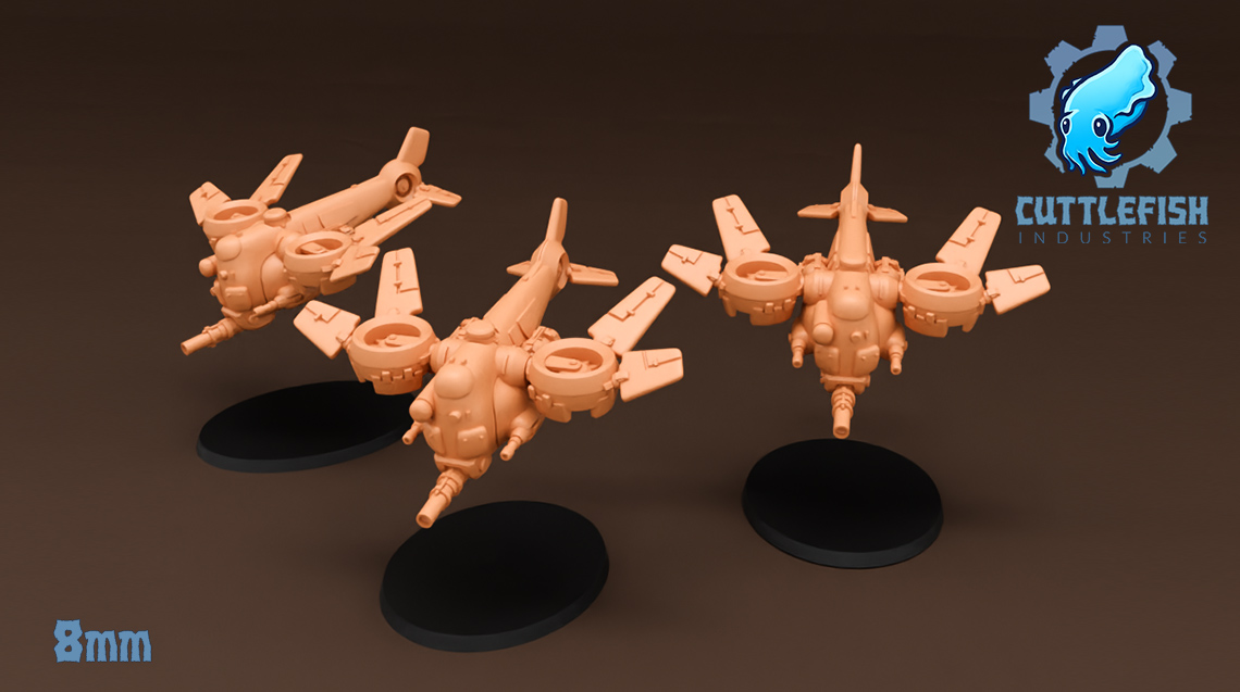 Short Legged Gyro Ironbird - 8mm - Cuttlefish Industries