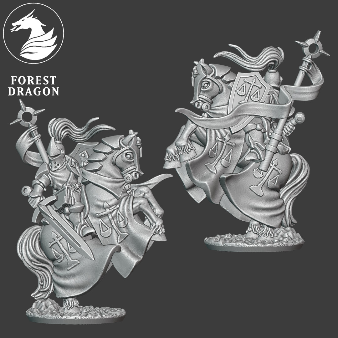Chivalric Character Pack - Empire - 10mm - Forest Dragon
