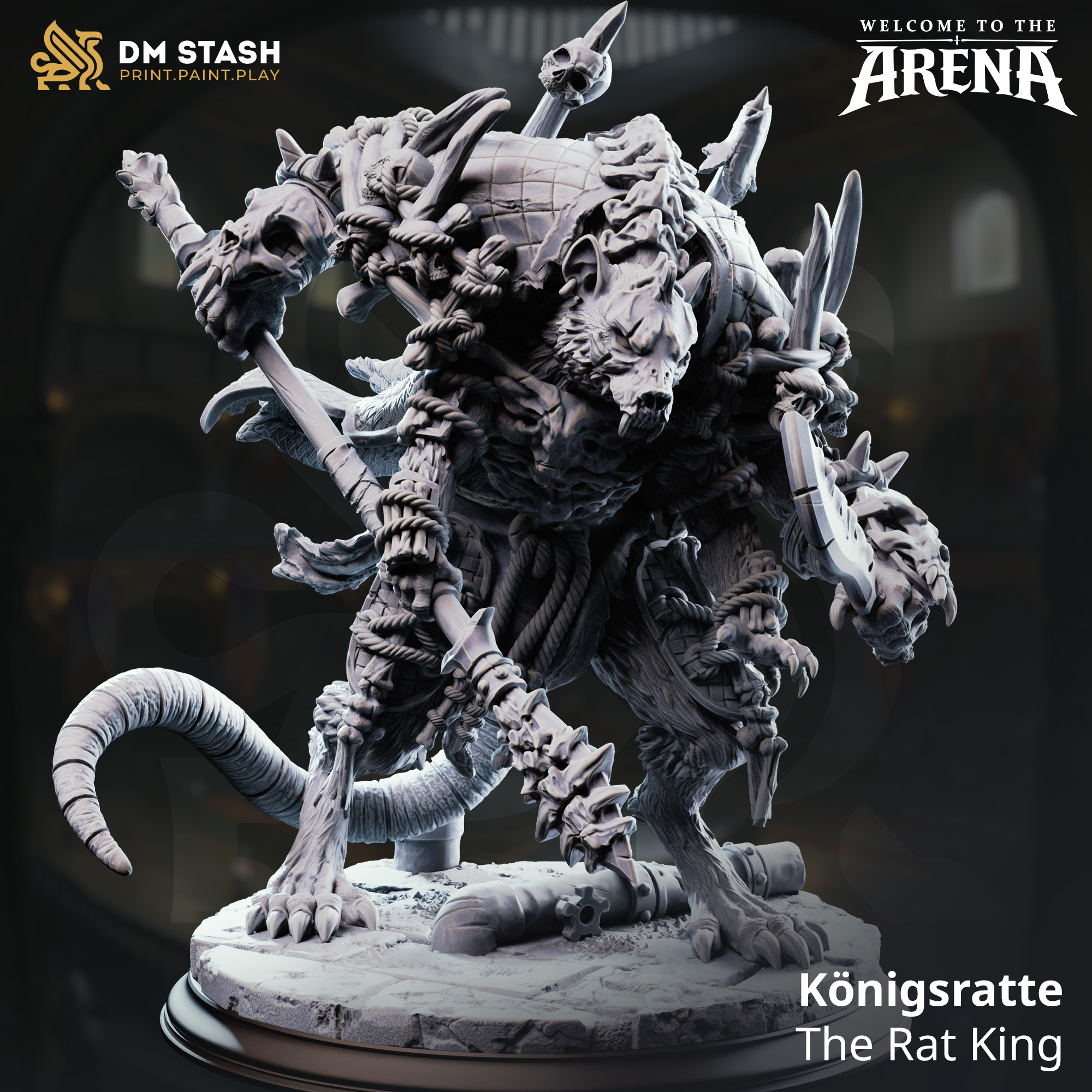 Königsratte - The Rat King - 32mm RPG Model