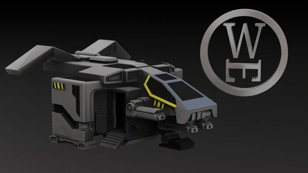 Voidship Troopers - Sickle Dropship - Wakes Emporium