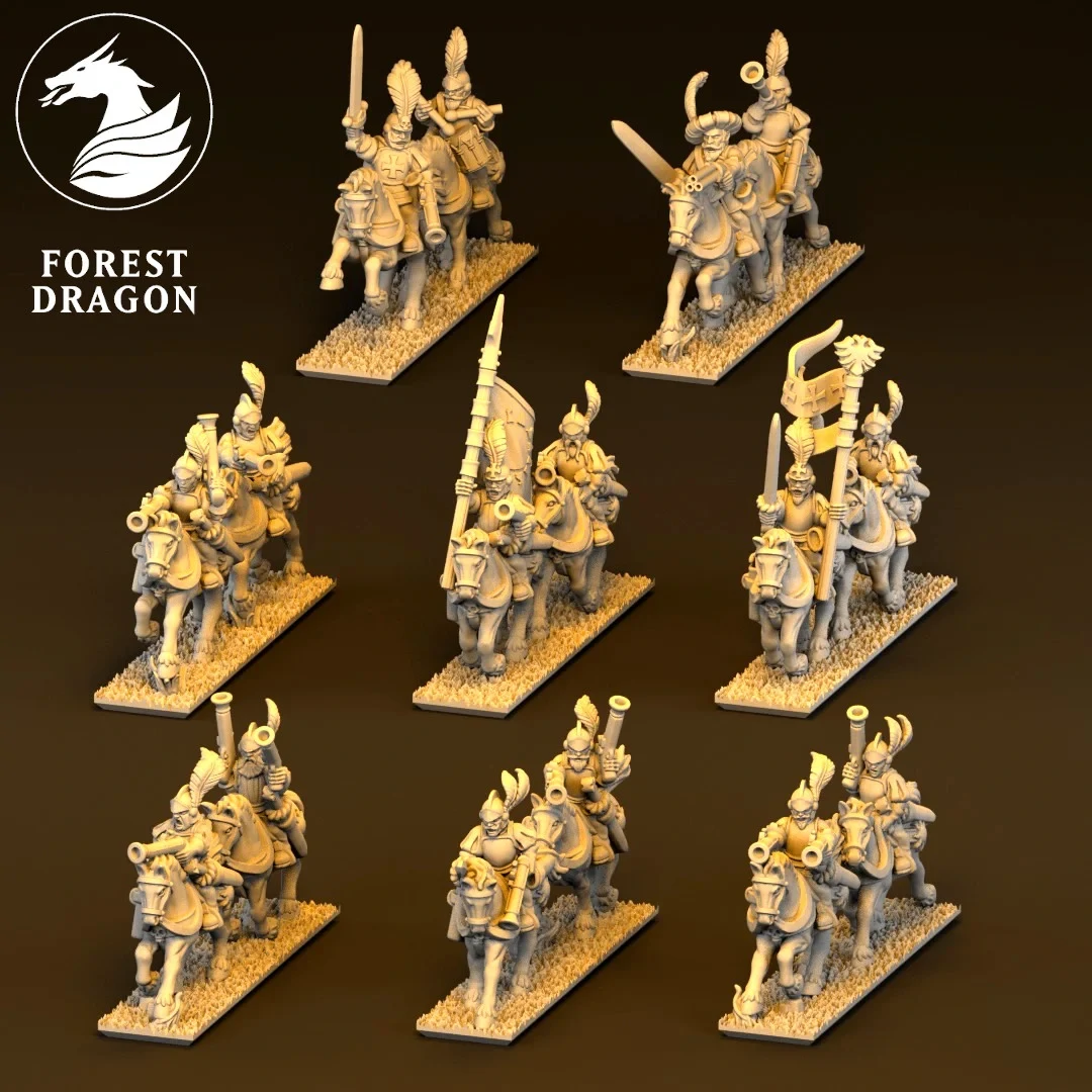 Imperial Light Cavalry - Empire - 10mm - Forest Dragon