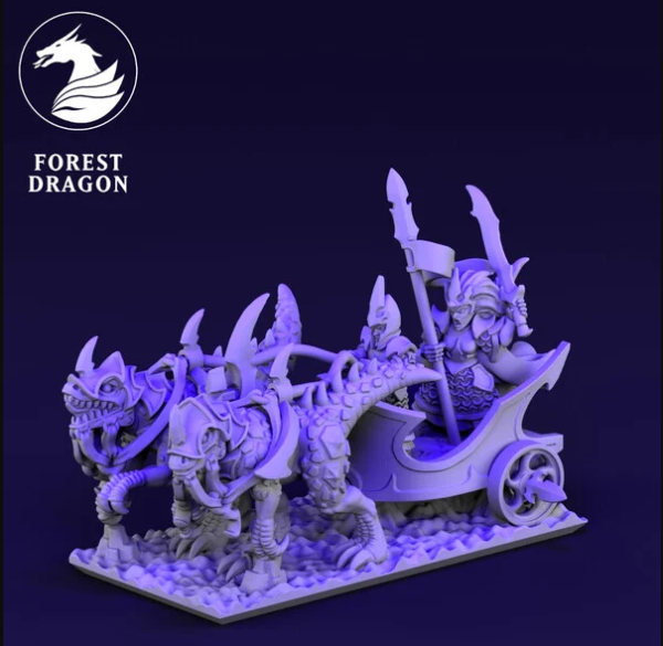 Character Pack - Dire Elves - 10mm - Forest Dragon