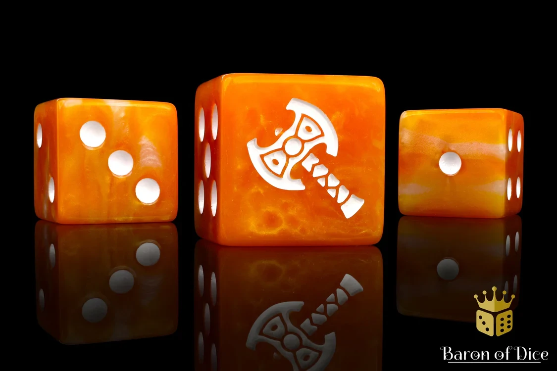 Dwarven Axe Square 16mm Dice