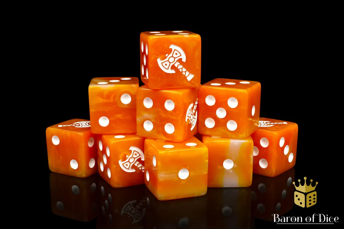Dwarven Axe Square 16mm Dice