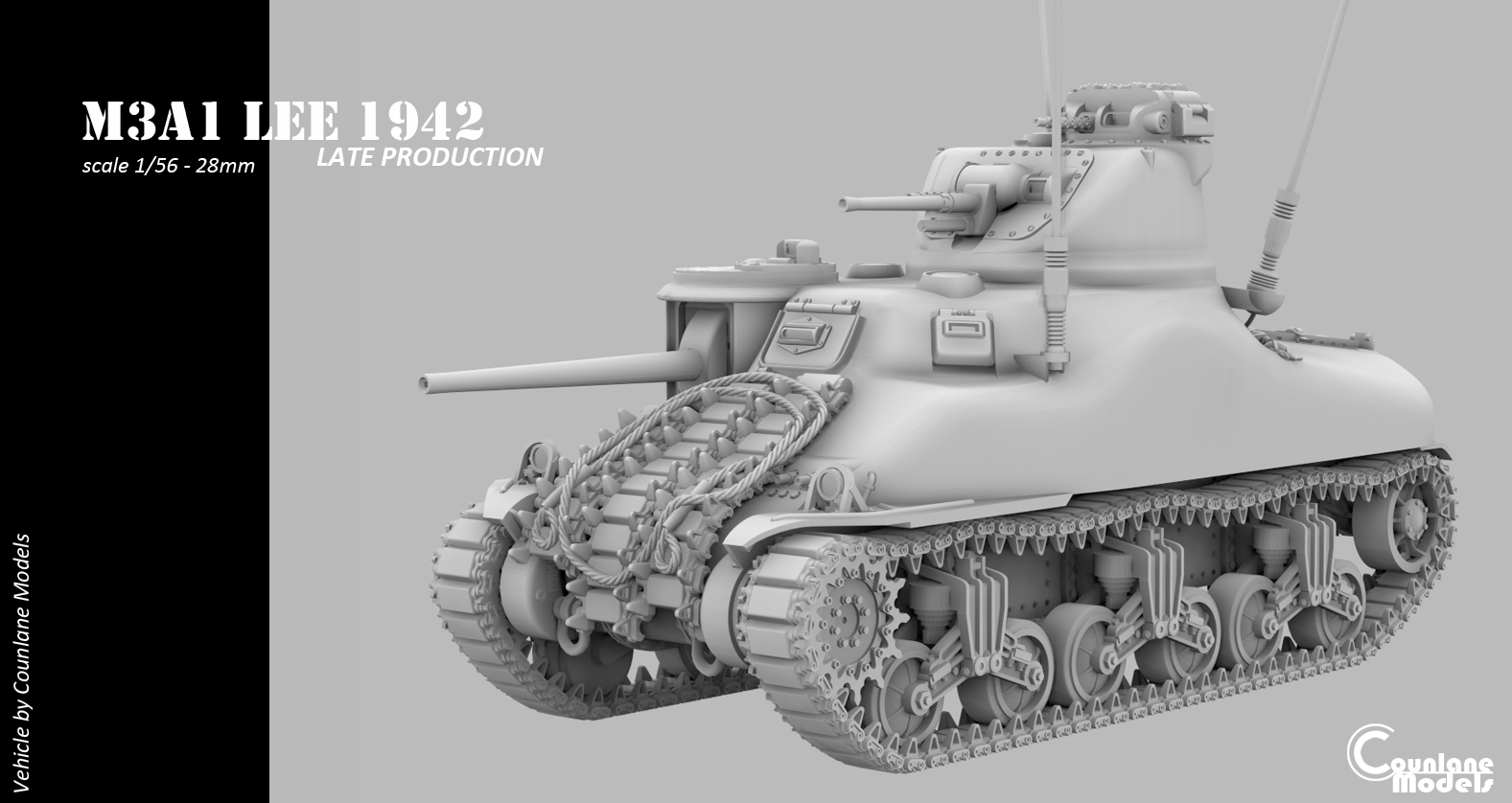 M3A1 Lee Late Production - USA - Counlane Models - WWII