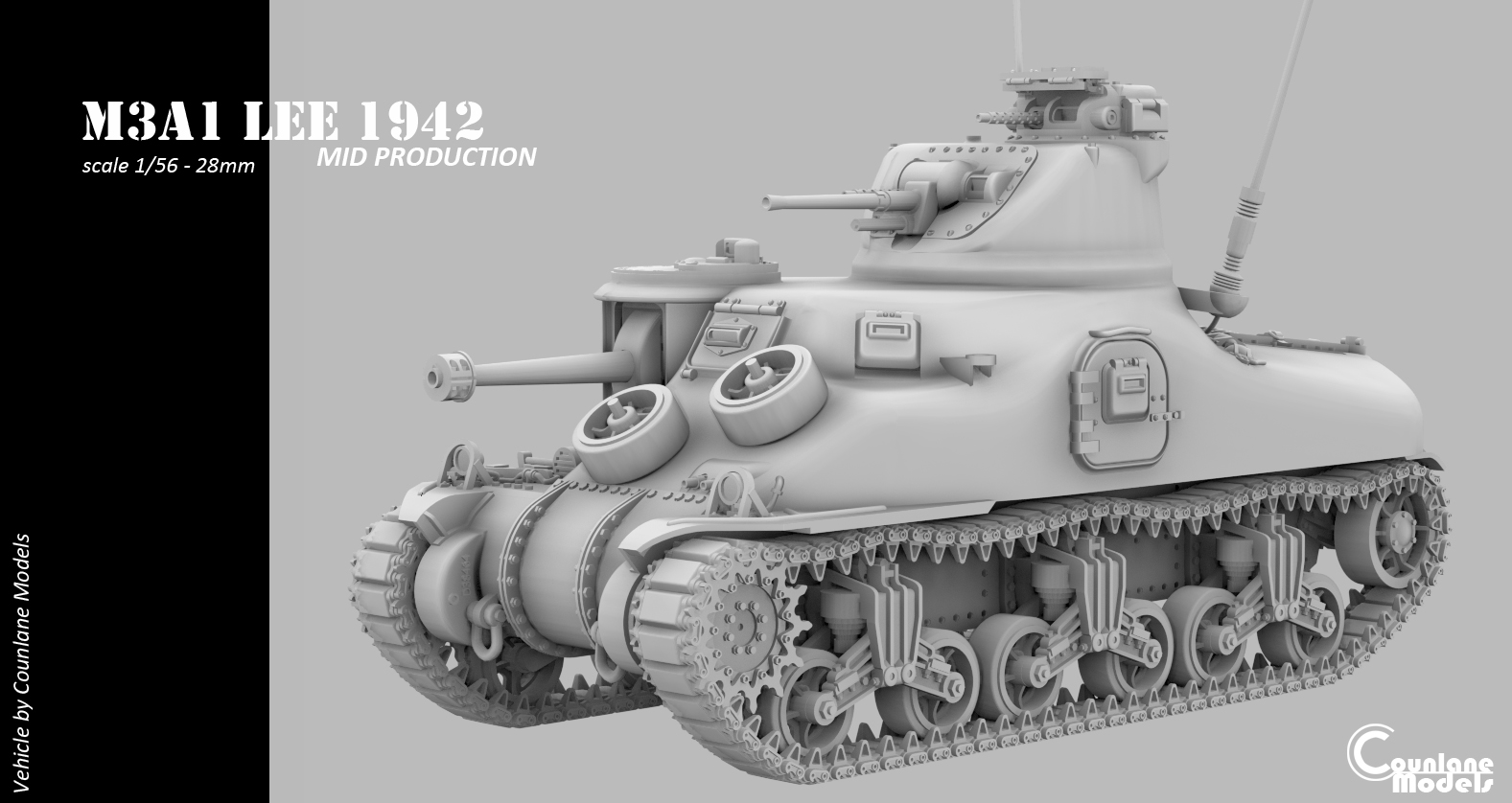 M3A1 Lee Mid Production - USA - Counlane Models - WWII