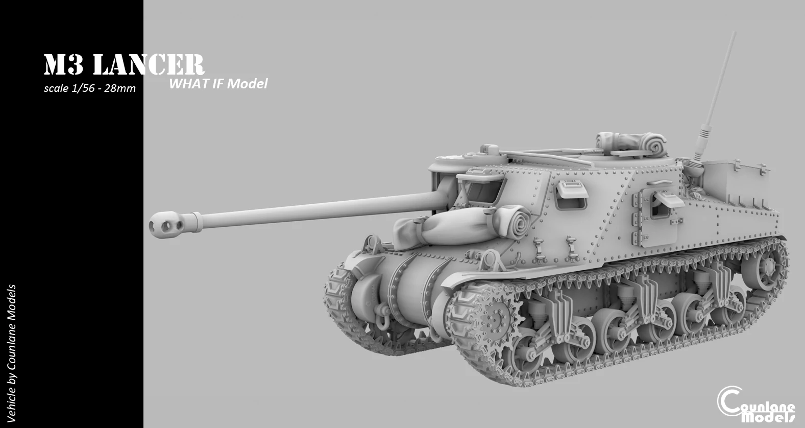 M3 Lancer Experimental  Tank hunter- Great Britain - WWII