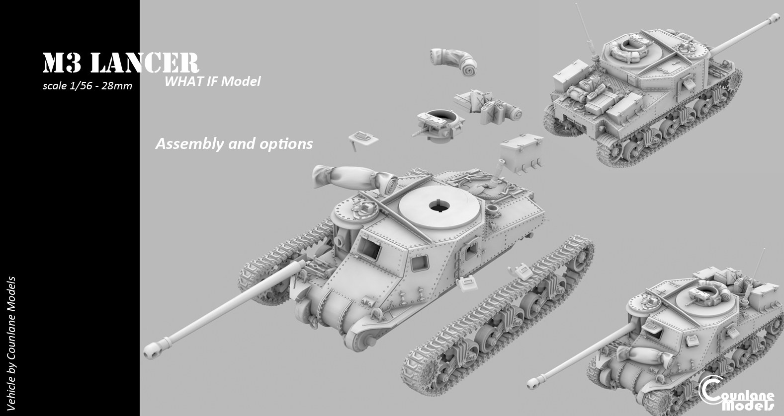 M3 Lancer Experimental  Tank hunter- Great Britain - WWII