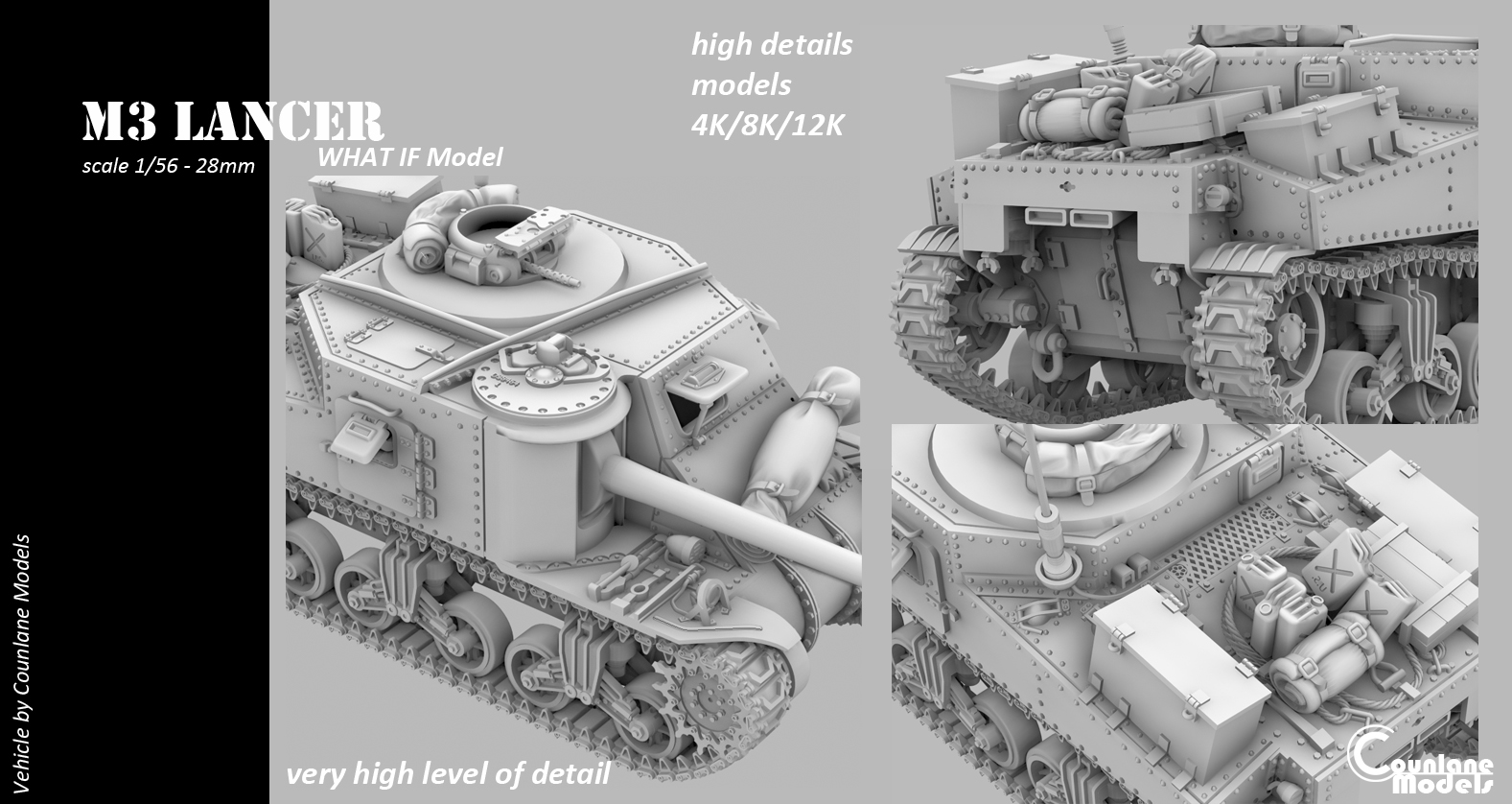 M3 Lancer Experimental  Tank hunter- Great Britain - WWII