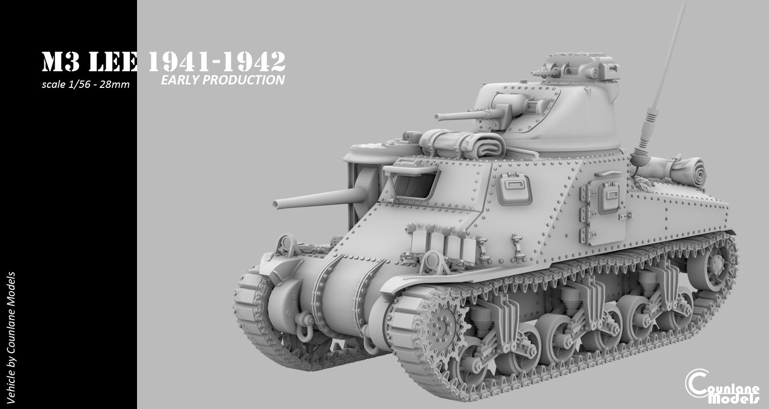 M3 Lee early prod (july 1941) - USA - Counlane Models - WWII
