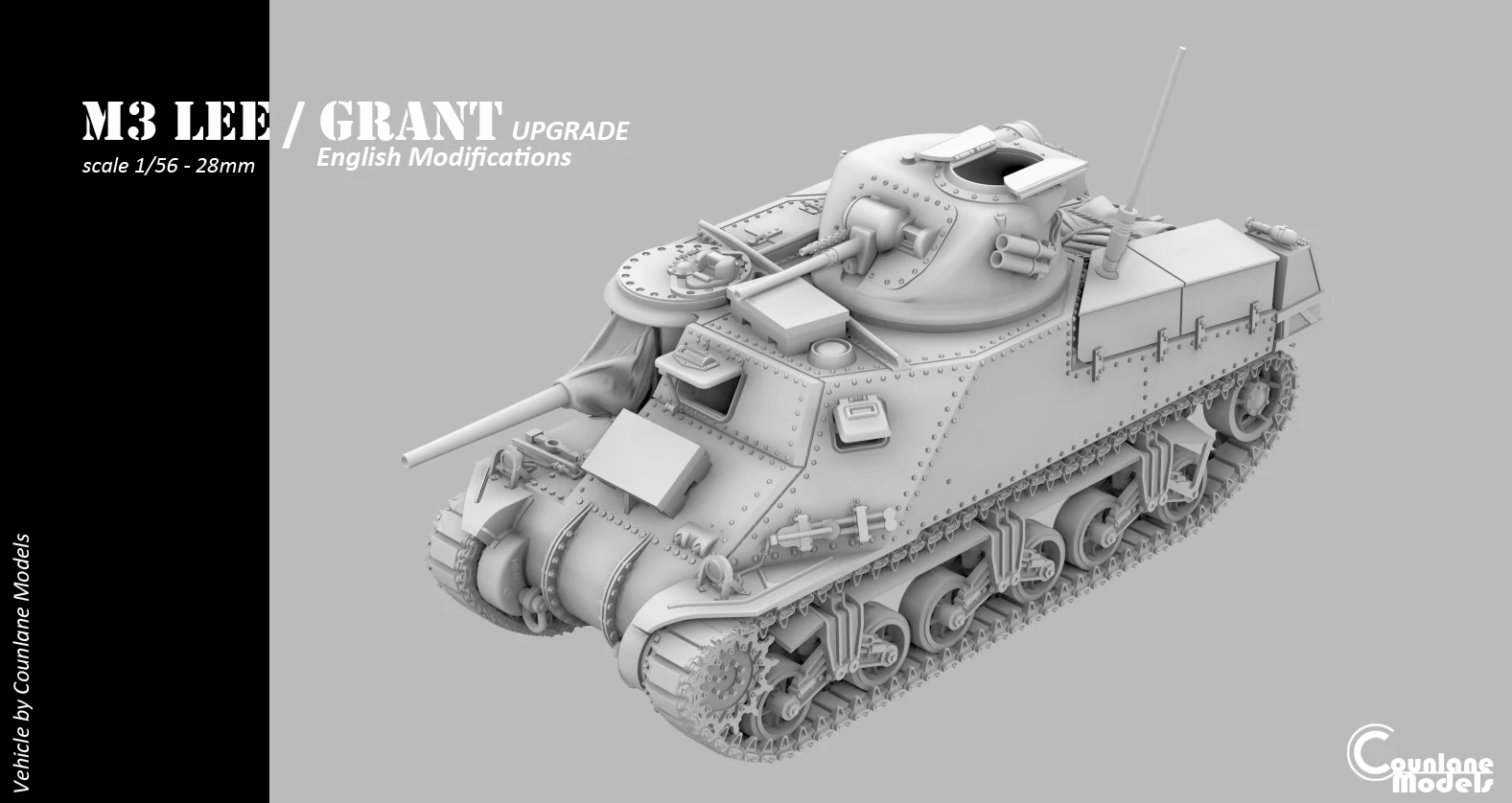 M3 Lee/Grant English Modifications - USA - Counlane Models - WWII