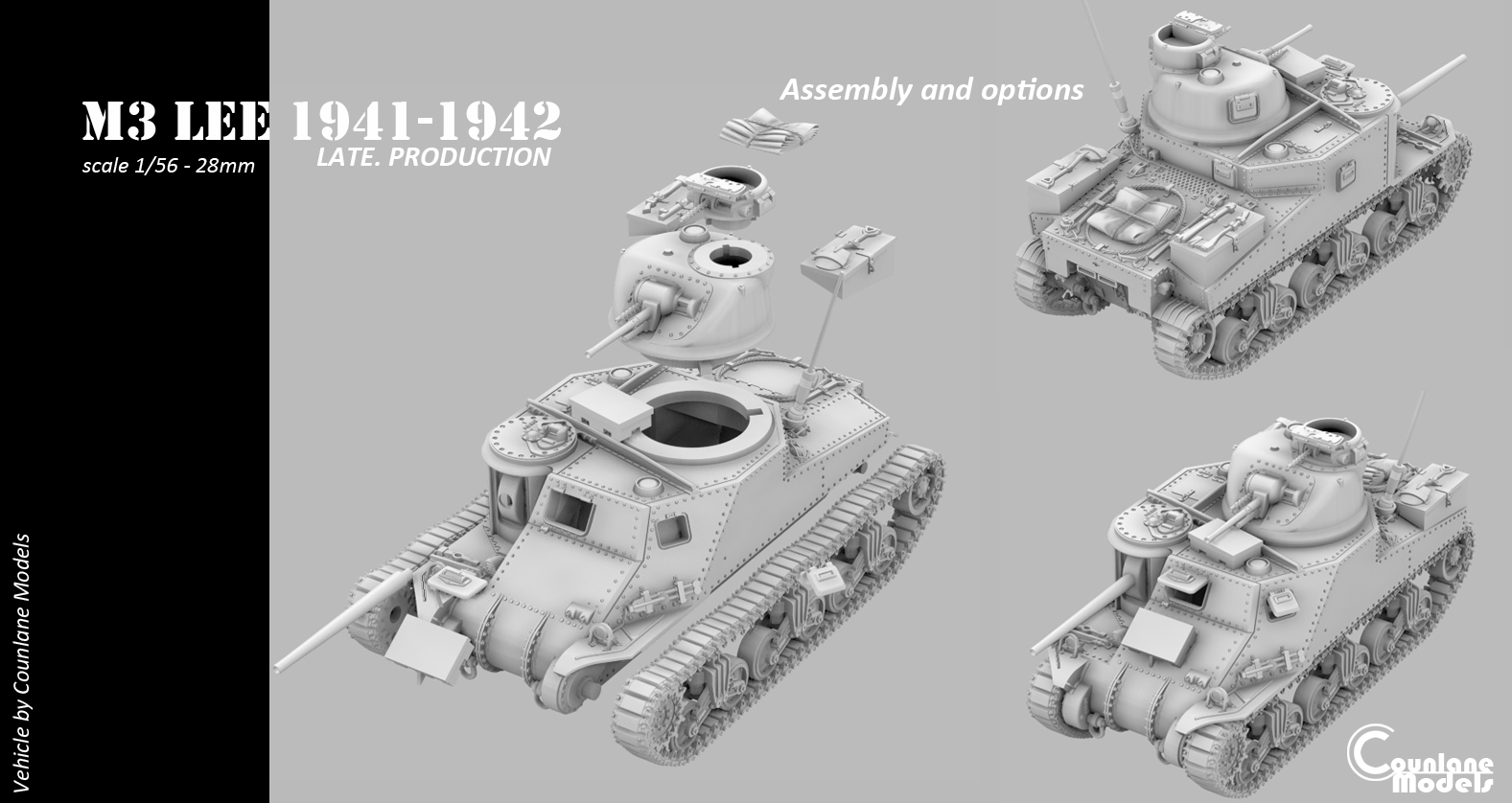 M3 Lee Late prod - USA - Counlane Models - WWII