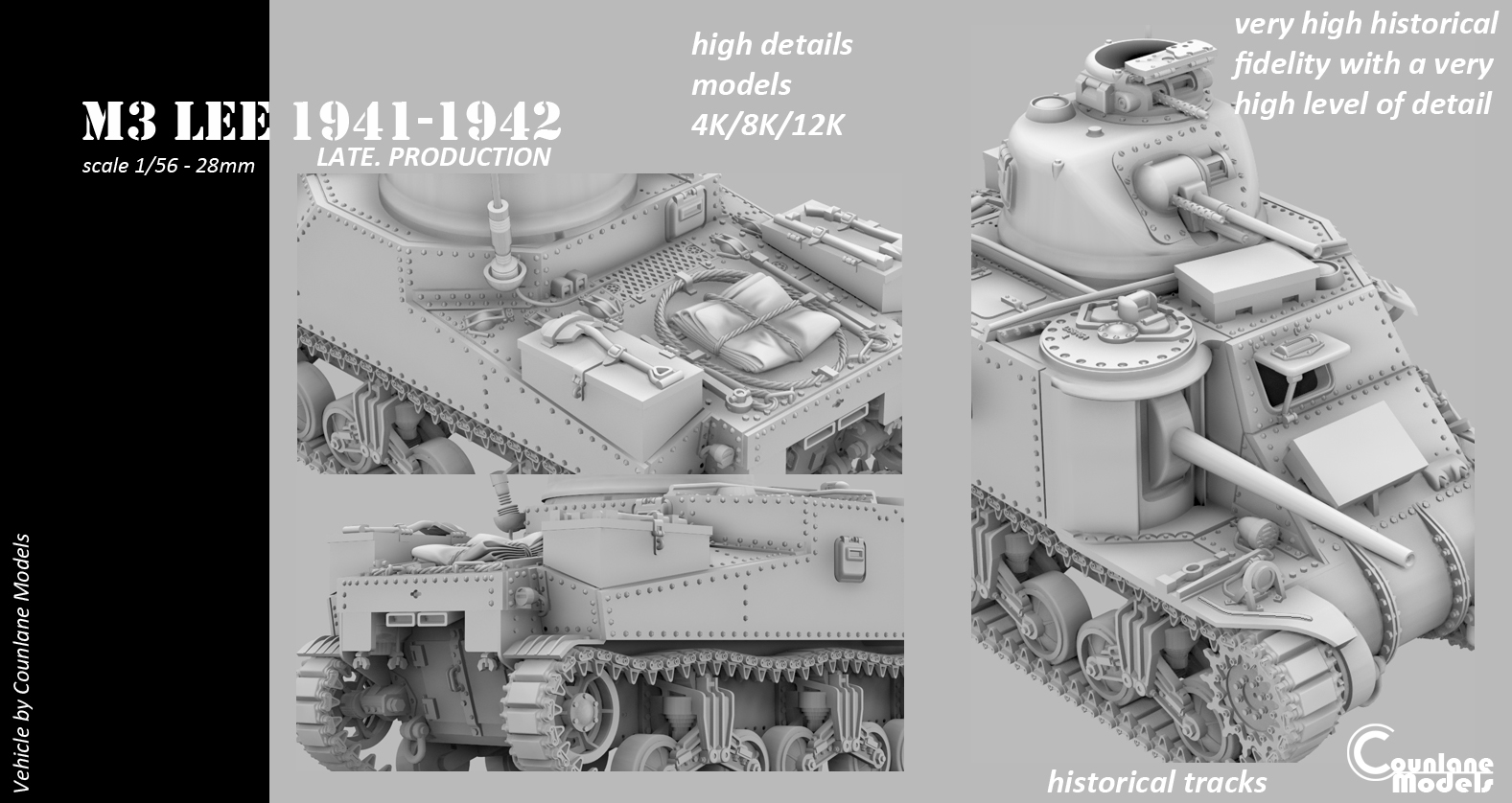 M3 Lee Late prod - USA - Counlane Models - WWII