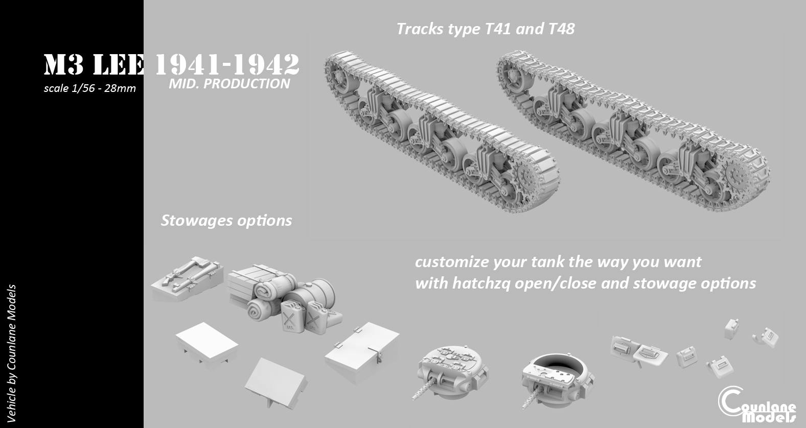M3 Lee Mid prod (july 1941) - USA - Counlane Models - WWII
