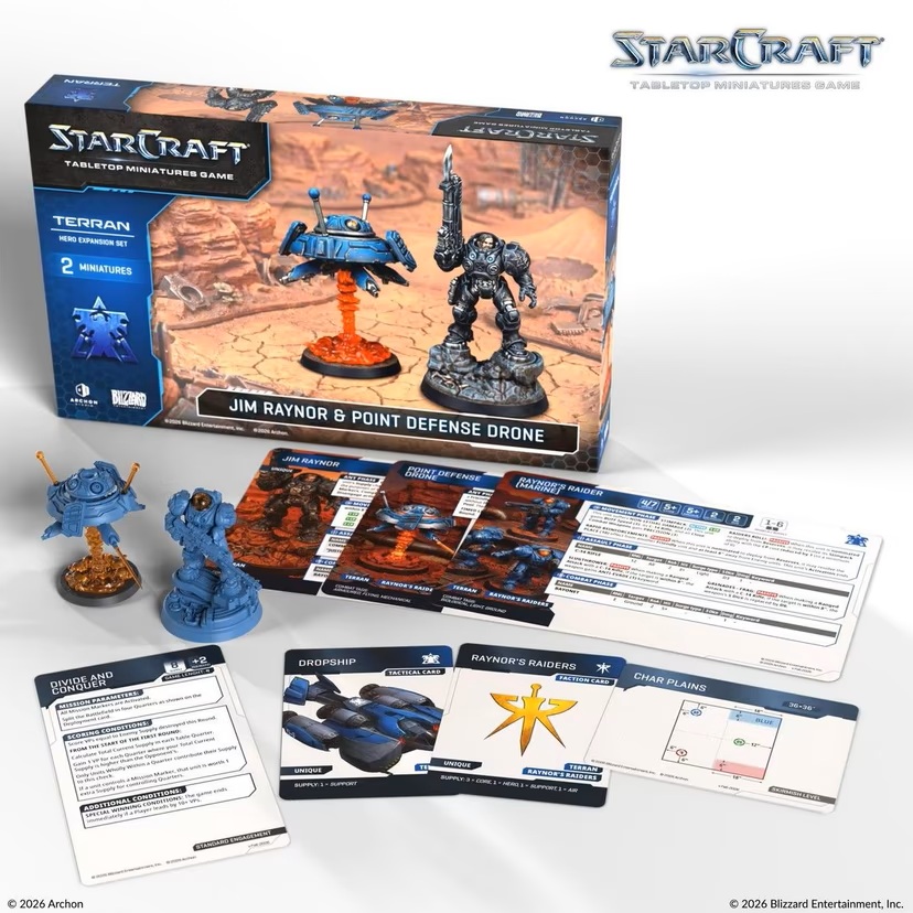 StarCraft: Jim Raynor (Raynor's Raiders) - Terran - Hero Expansion Set - PRE ORDER
