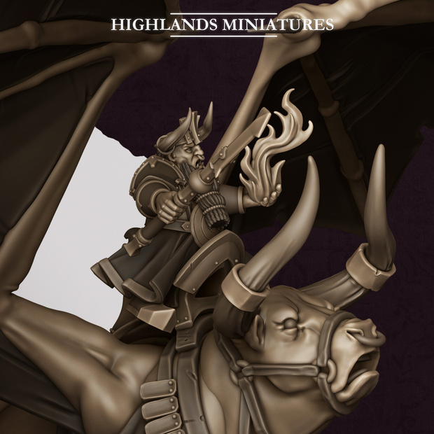 Sorcerer of Marduk Mounted - 25mm - 32mm - Hobgoblins