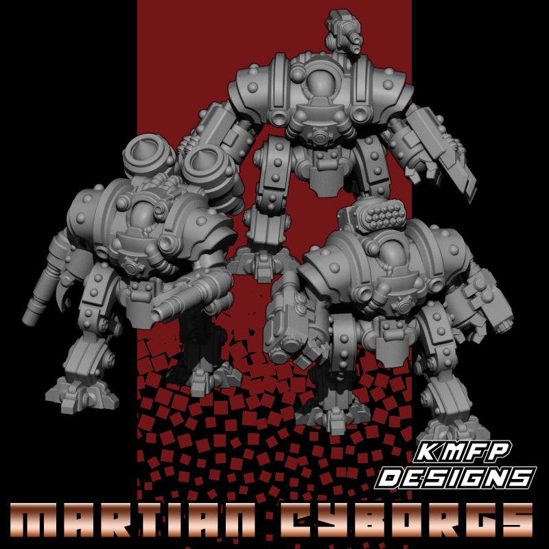 Advanced Battle Cyberbots - 8mm - Martian Cyborgs