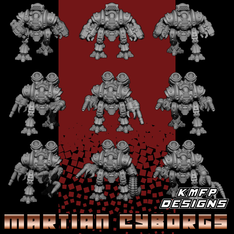 Advanced Battle Cyberbots - 8mm - Martian Cyborgs