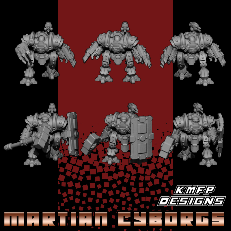 Advanced Battle Cyberbots - 8mm - Martian Cyborgs