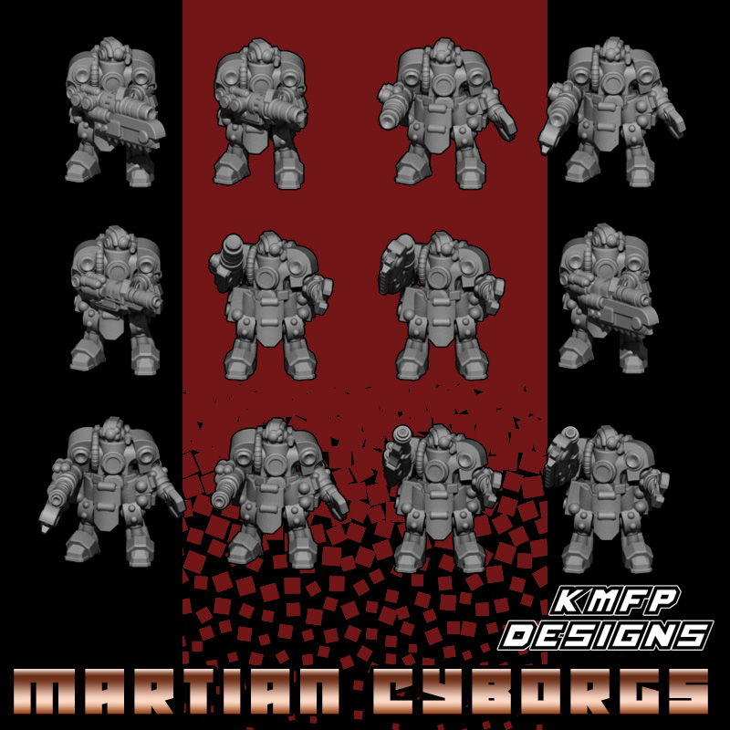 Battle Thralls - 8mm - Martian Cyborgs