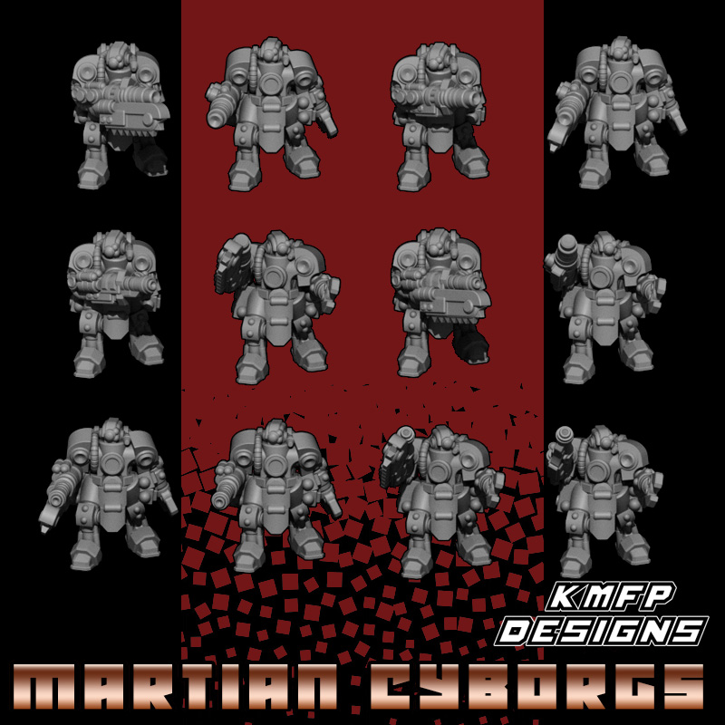 Battle Thralls - 8mm - Martian Cyborgs
