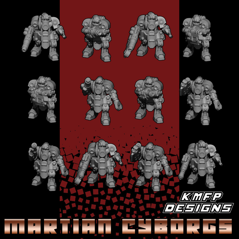 Battle Thralls - 8mm - Martian Cyborgs