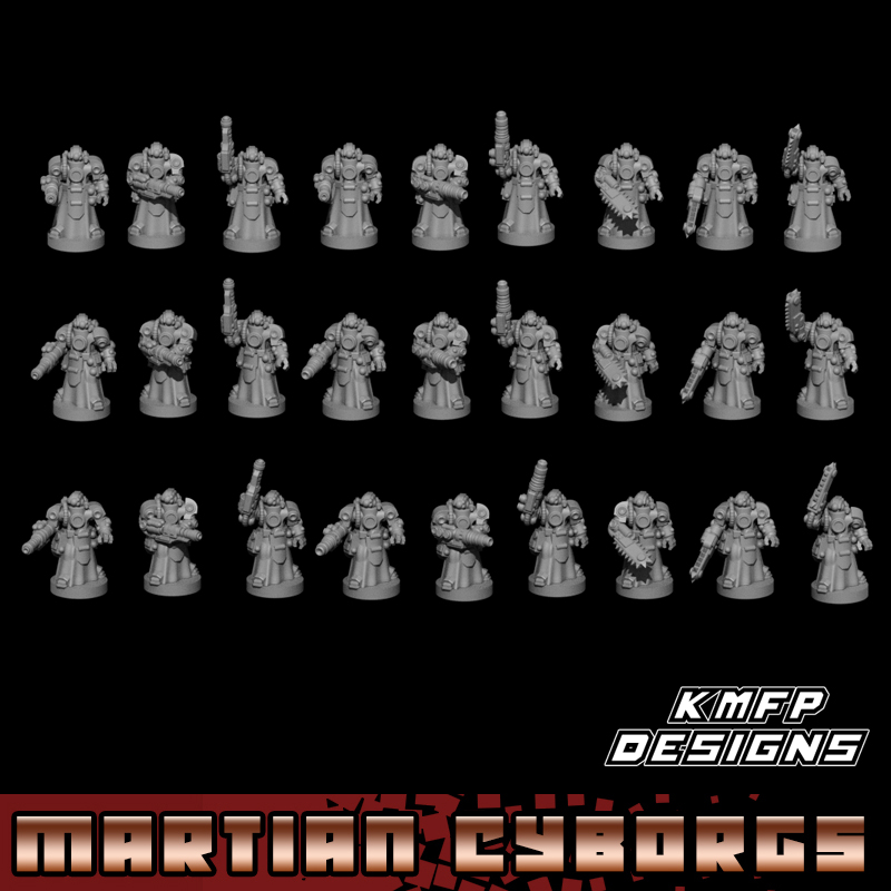 Cyborg Thralls - 8mm - Martian Cyborgs