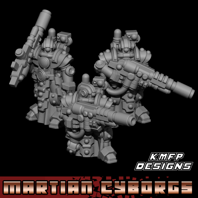 Infantry Type S Set - 8mm - Martian Cyborgs