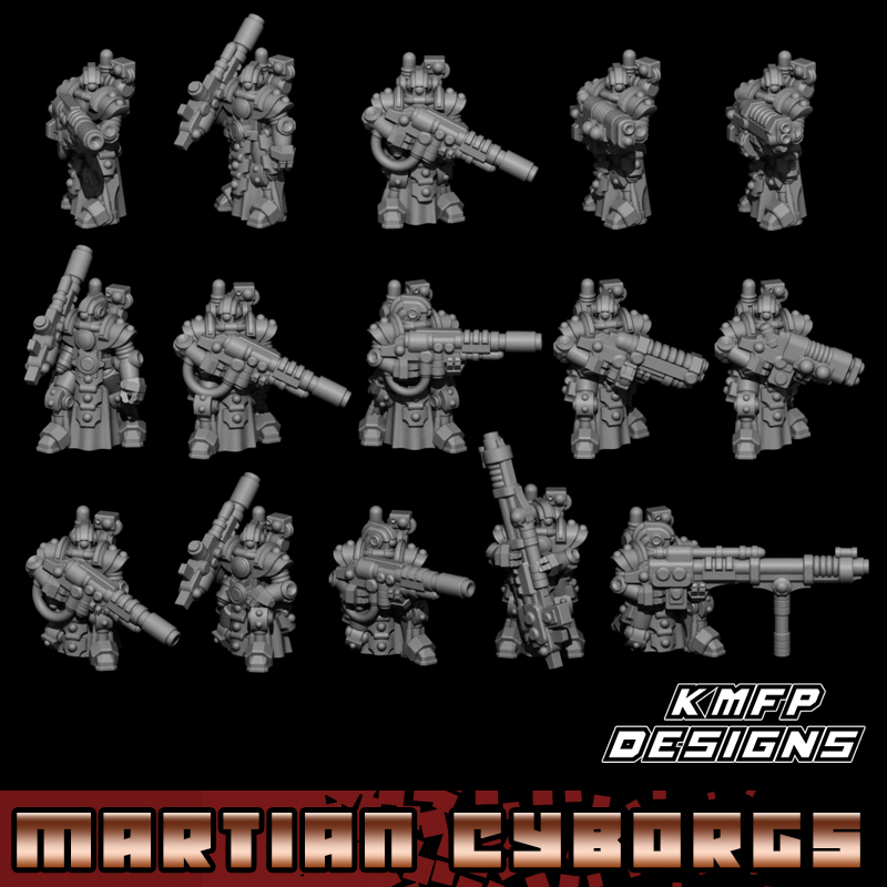 Infantry Type S Set - 8mm - Martian Cyborgs
