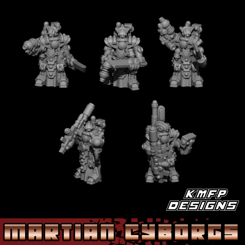 Infantry Type S Set - 8mm - Martian Cyborgs