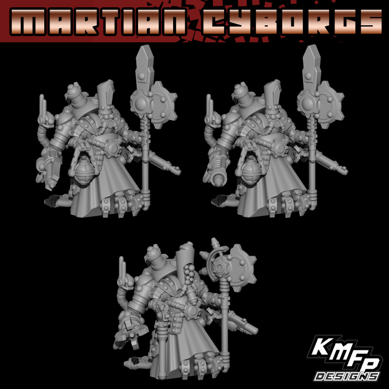 Techno Lords Set - 8mm - Martian Cyborgs