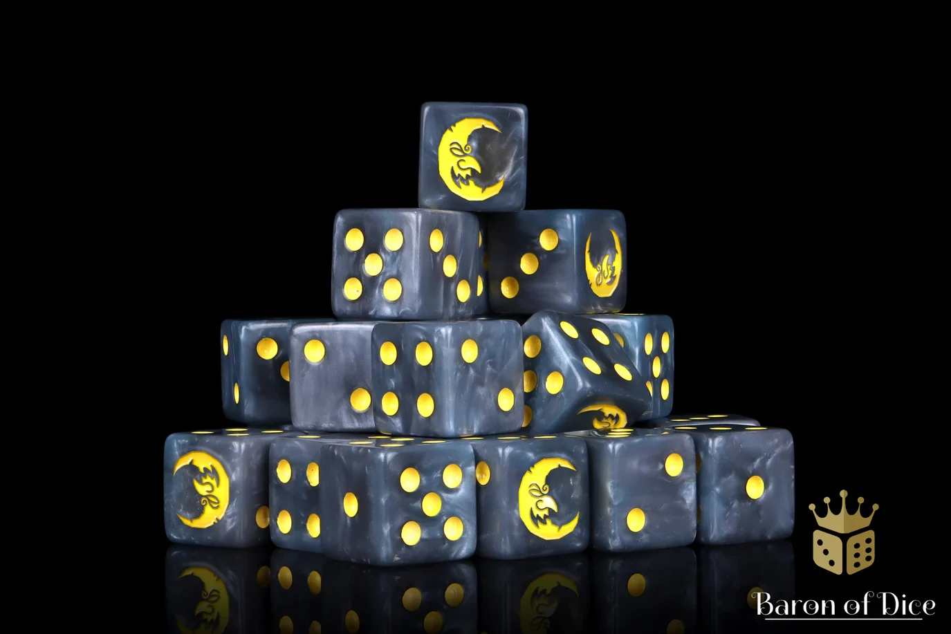 Moon DIce Set 16mm & 12mm