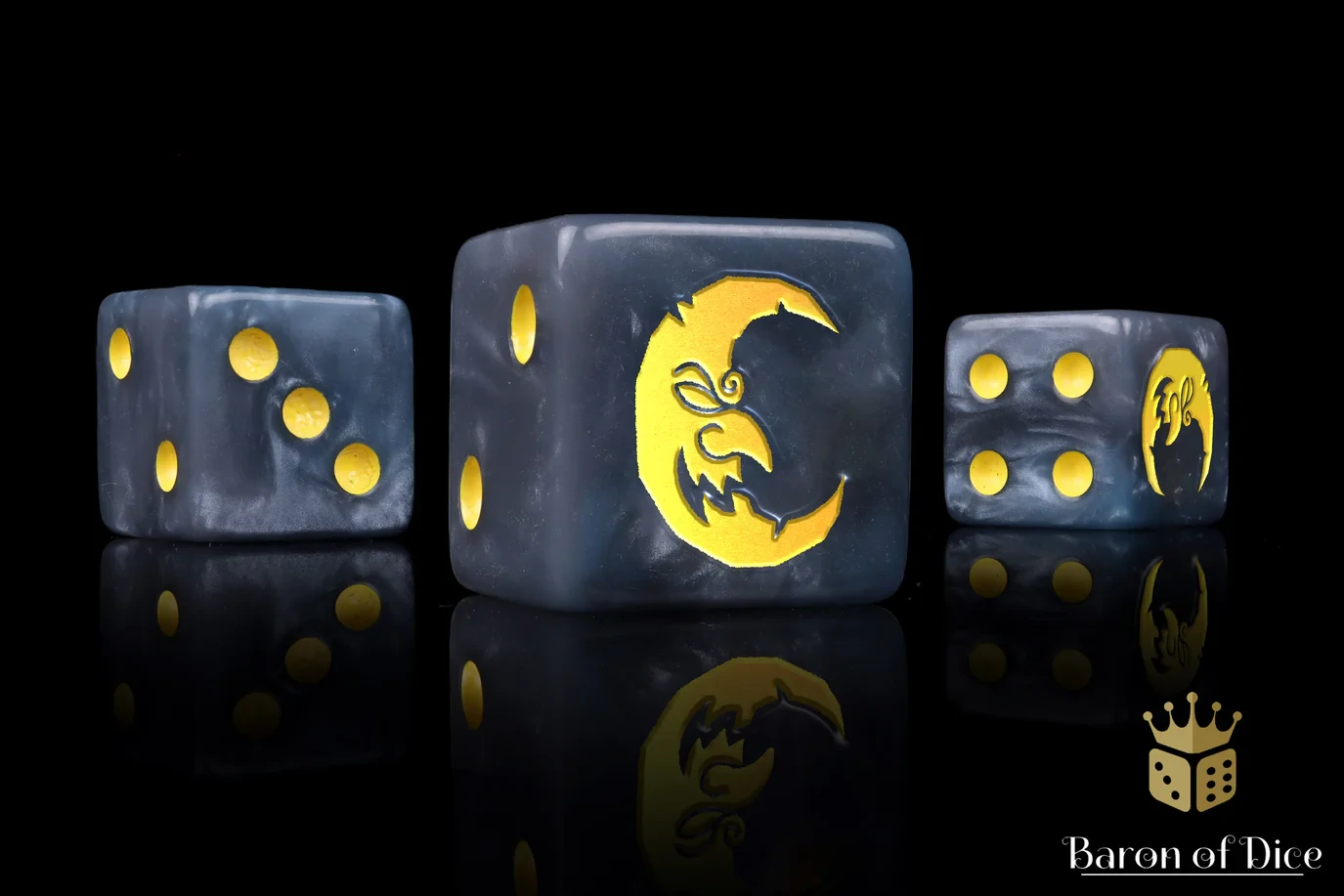 Moon DIce Set 16mm & 12mm