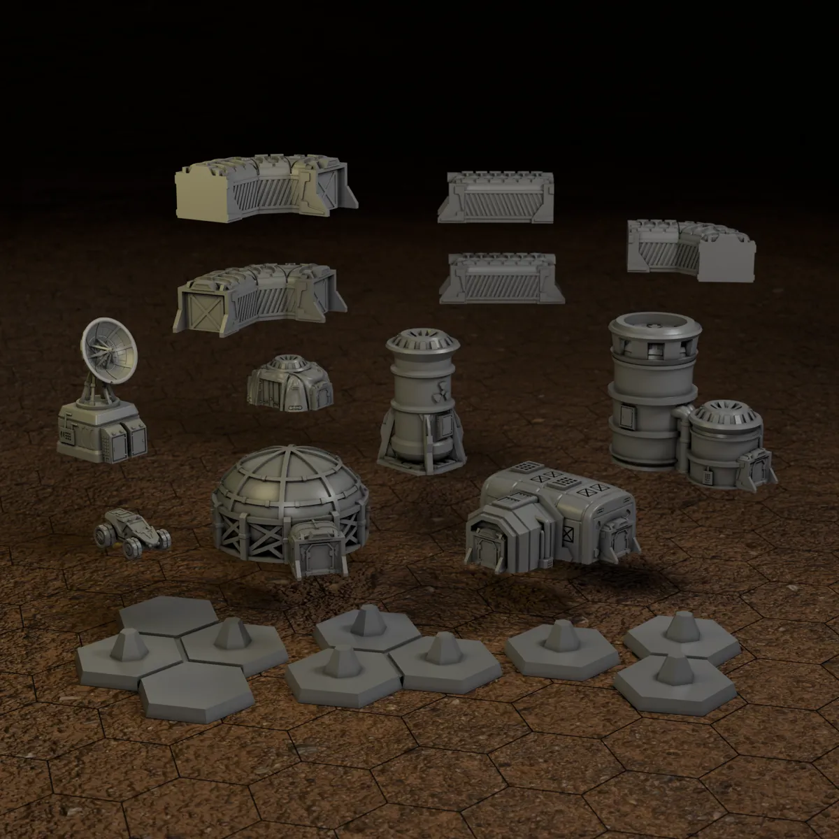 Moon Base - 6mm, 10mm & 15mm - Salvage Drop