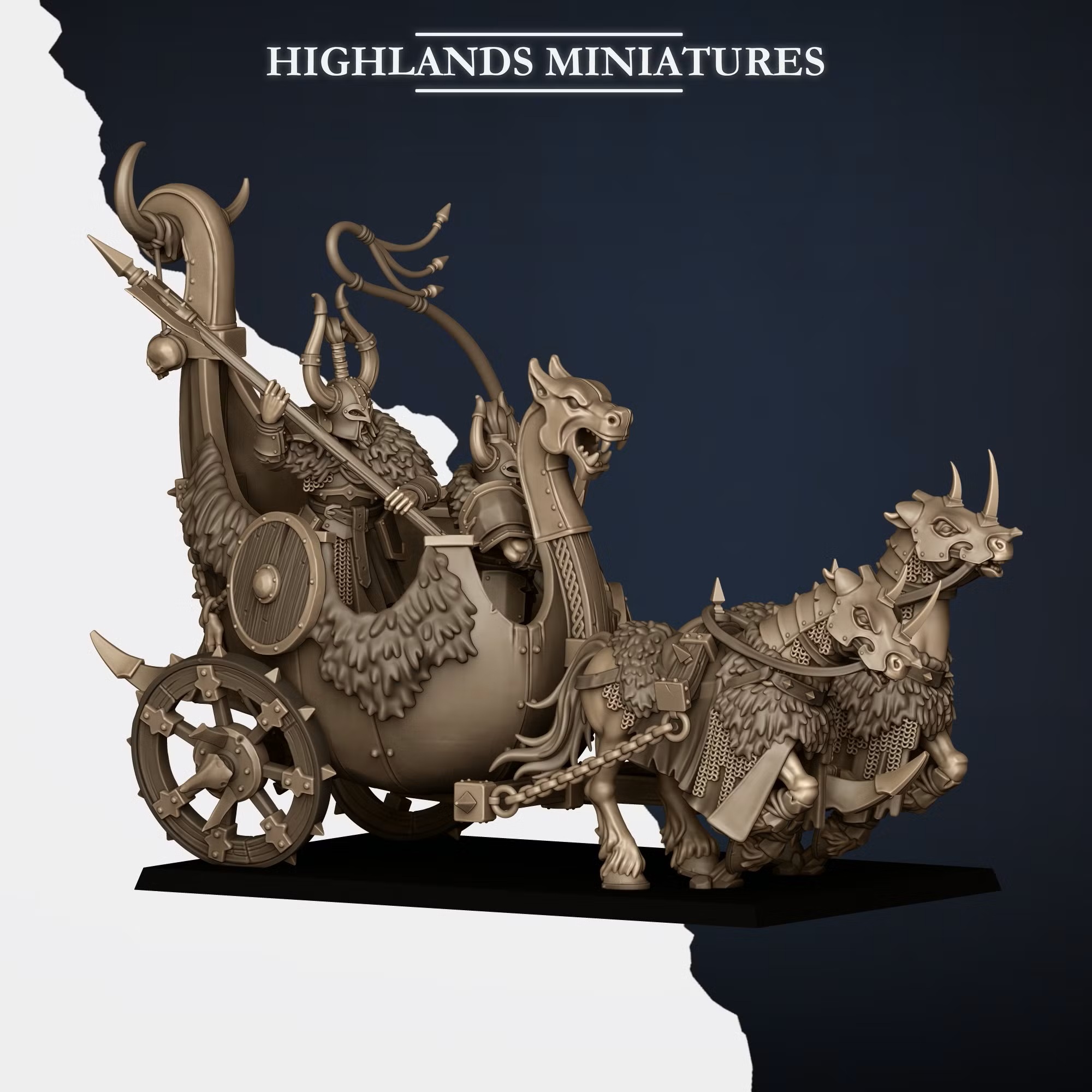 Norse Huscarls Chariot - 25mm to 32mm