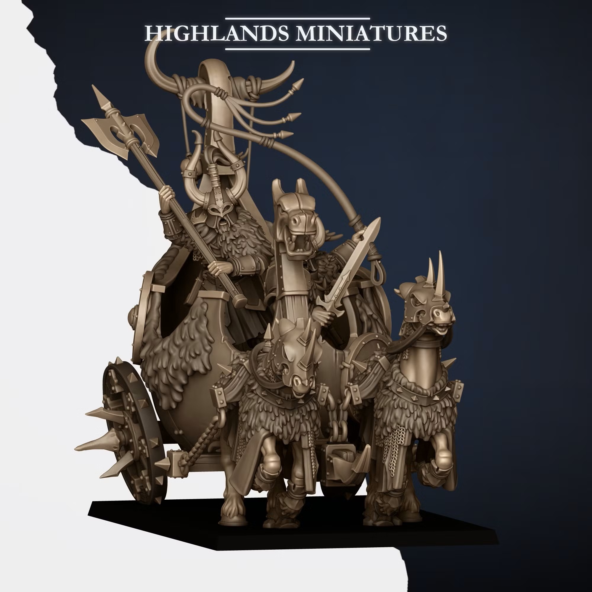 Norse Huscarls Chariot - 25mm to 32mm