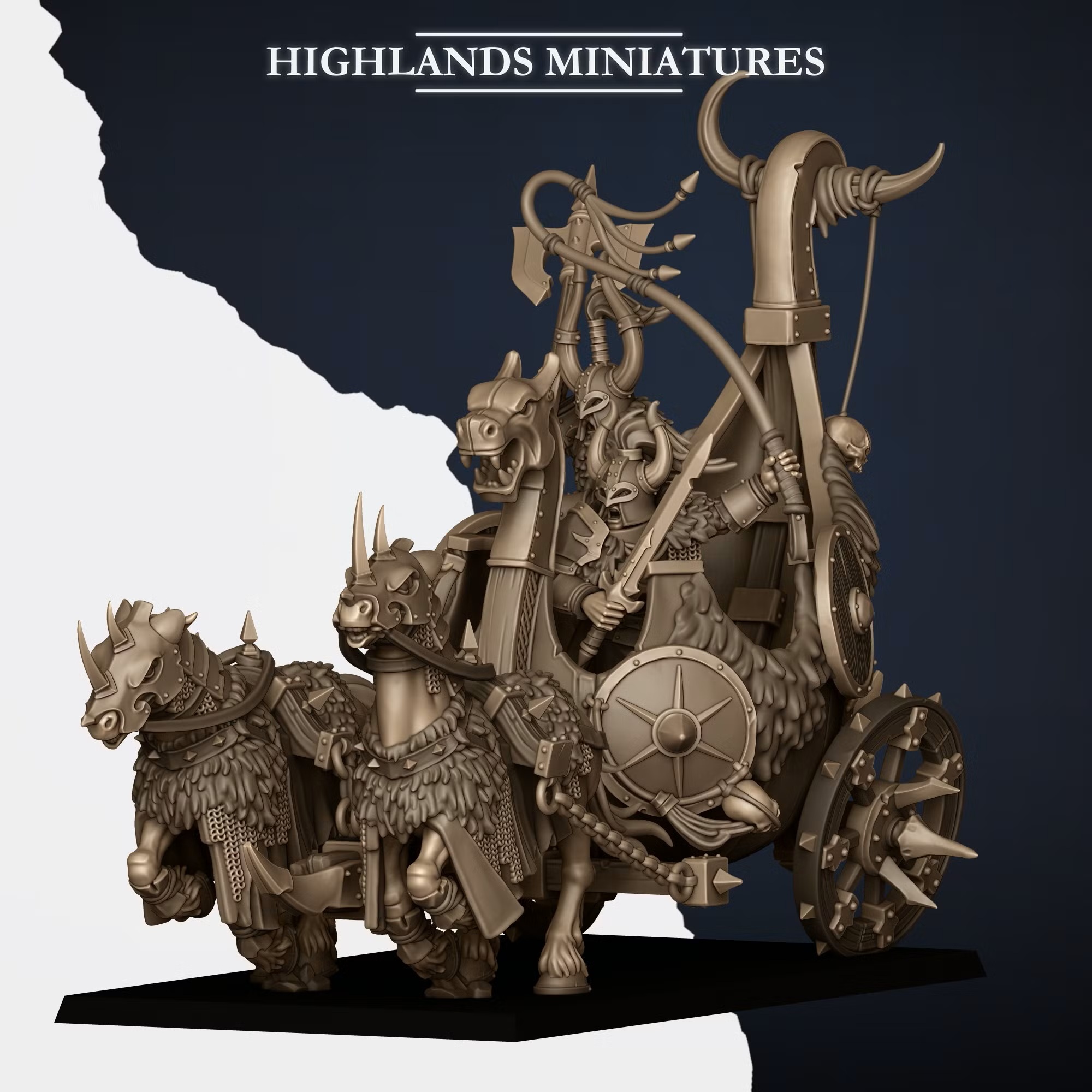 Norse Huscarls Chariot - 25mm to 32mm