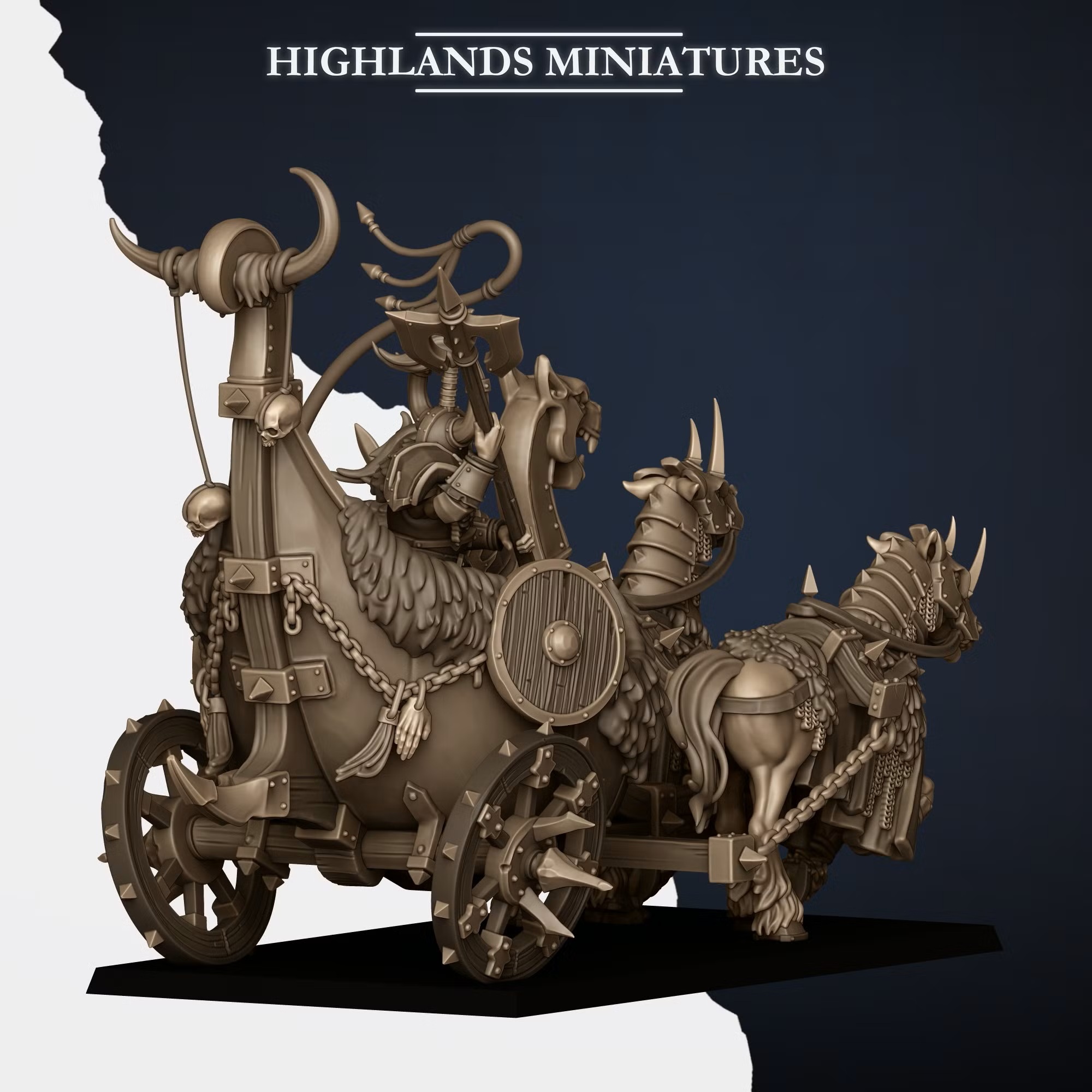 Norse Huscarls Chariot - 25mm to 32mm
